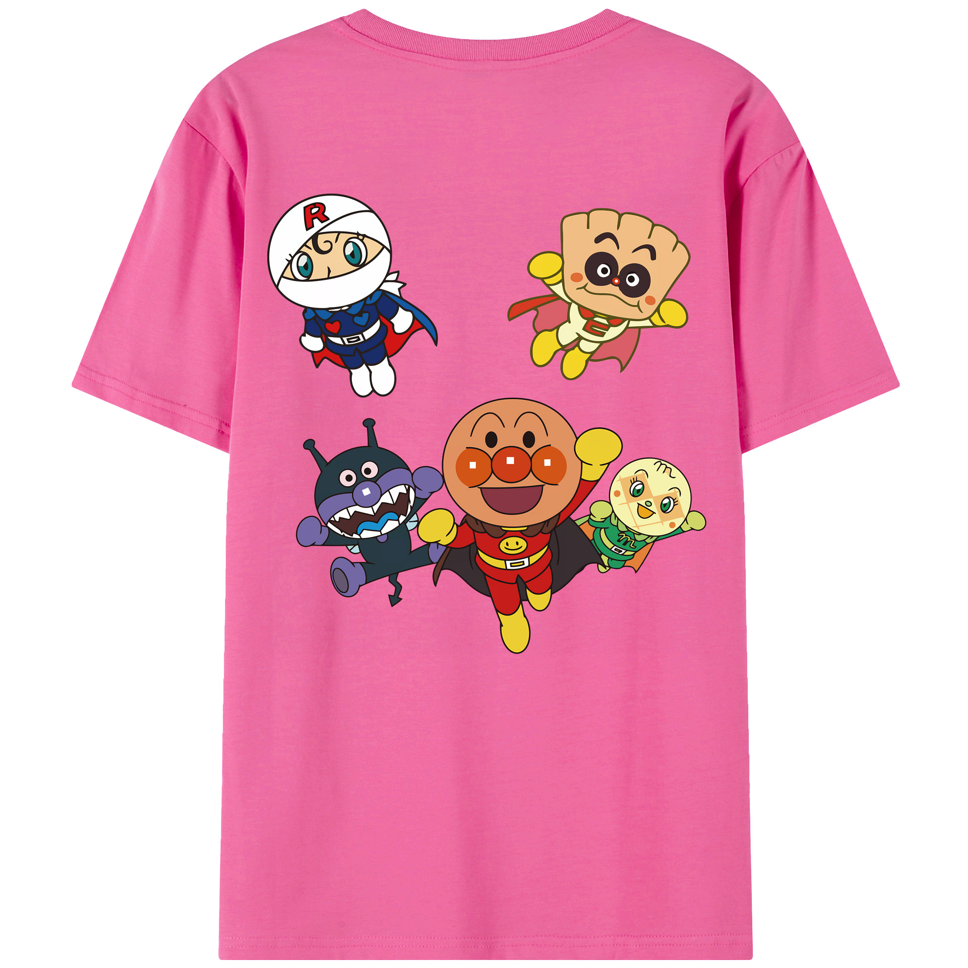 （画像用） アンパンマン Anpanman レディース半袖Tシャツ(バックプリント)